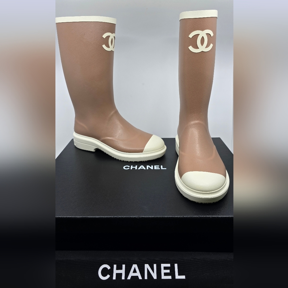 Chanel Rain Boots